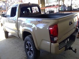 2019 TOYOTA TACOMA, TAN, TRD SPORT MODEL, CREW CAB, 3.5L, AT, 2WD.  Z26317